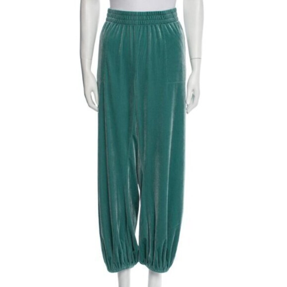 Norma Kamali Women's Casual Velvet Sweatpants - Size L Large‎ revolve